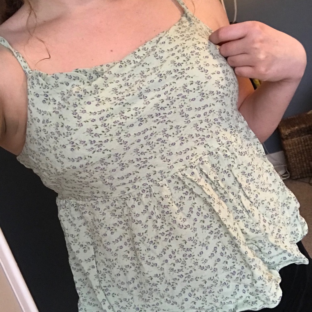Green tank top